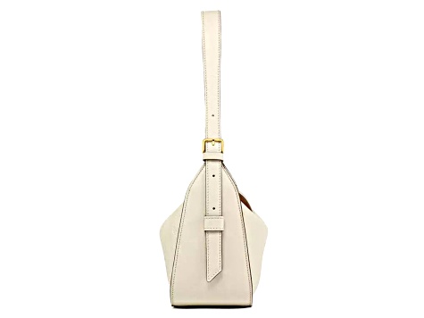 MCM Small Aren E/W Flap Hobo with Embossed Monogram Leather