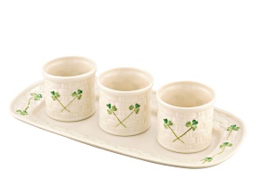 Belleek Shamrock Tapas Serving Set