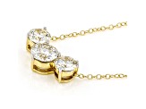 White Lab-Grown Diamond, 14kt Yellow Gold Necklace 2.00ctw