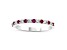 0.35ctw Ruby and Diamond Band Ring in 14k White Gold