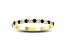 Sapphire and Diamond 14k Yellow Gold Anniversary Band Ring 0.35ctw