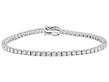 14K Yellow Gold Diamond Round Brilliant S Prong Set Tennis Bracelet (4.18ctw.)