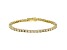 White Lab-Grown Diamond 14k Yellow Gold Tennis Bracelet 5.00ctw