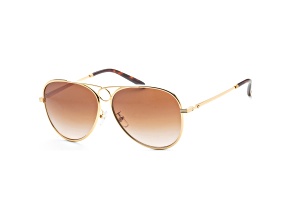Tory Burch Women's Fashion 59mm Shiny Gold Sunglasses | TY6093-330413