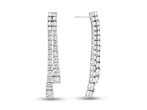 4.00ctw Diamond Earrings in 14k White Gold