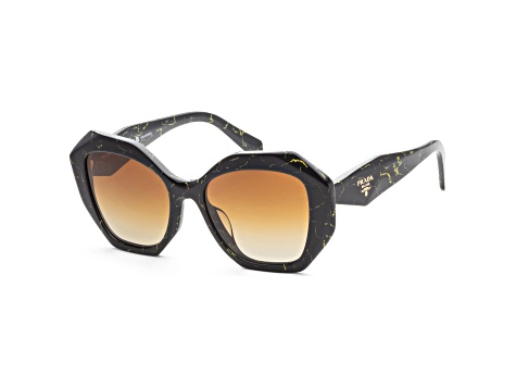 Prada Women's Fashion 53mm Black/Yellow Marble Sunglasses | PR-16WSF-19D6E1