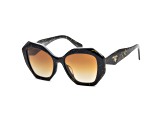 Prada Women's Fashion 53mm Black/Yellow Marble Sunglasses | PR-16WSF-19D6E1