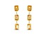 Citrine 7x5mm Rectangular Octagonal 14K Yellow Gold Dangle Earrings