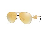 Versace Unisex Fashion 65mm Gold Sunglasses | VE2249-10027P