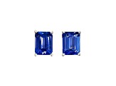 14K White Gold and Tanzanite Earrings 3.27ctw