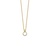 14K Yellow Gold Lab Grown Diamond SI1/SI2, G H I, 18 Inch Necklace 0.24ctw
