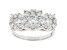 White Lab-Grown Diamond 14k White Gold Cluster Ring 2.00ctw