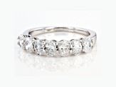 White Lab-Grown Diamond 14k White Gold Band Ring 1.50ctw