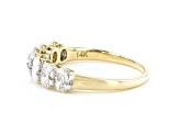White Lab-Grown Diamond 14k Yellow Gold Band Ring 1.50ctw