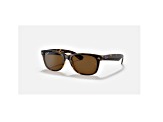 Ray-Ban New Wayfarer Tortoise/Crystal Brown Polarized 55mm Sunglasses RB2132