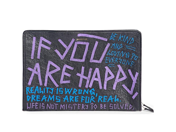 Balenciaga Bazar Graffiti Purple Blue Black Arena Leather Balenciaga Bazar Graffiti Purple Blue Black Arena Leather