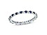 0.55ctw Sapphire and Diamond Eternity Band Ring in 14k White Gold