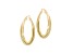 Judith Ripka 14K Yellow Gold Clad 1-3/4" Twisted Hoop Earrings