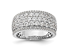 Rhodium Over 14K White Gold Diamond Band 2.02ctw