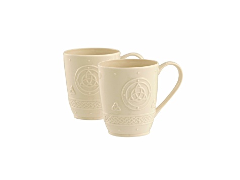Belleek Celtic Mug Set of 2