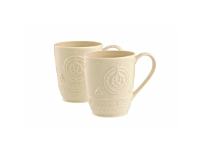 Belleek Celtic Mug Set of 2