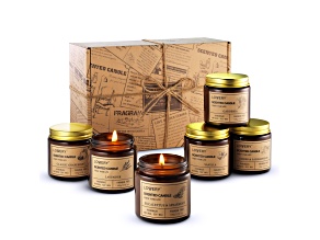 6-Pc. Scented Candle Gift Set - Luxury Aromatherapy Home Soy Candles
