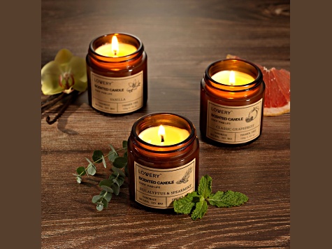 6-Pc. Scented Candle Gift Set - Luxury Aromatherapy Home Soy Candles ...