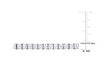 Lab Created White Sapphire Sterling Silver Unisex Tennis Bracelet 10.02ctw
