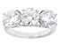 White Lab-Grown Diamond 14k White Gold Ring 5.00ctw