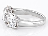 White Lab-Grown Diamond 14k White Gold Ring 5.00ctw