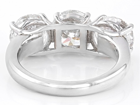 White Lab-Grown Diamond 14k White Gold Ring 5.00ctw