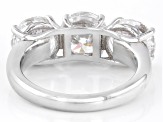 White Lab-Grown Diamond 14k White Gold Ring 5.00ctw