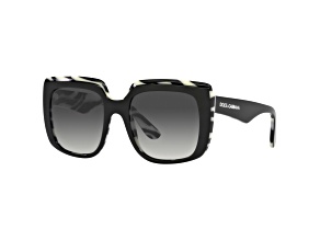Dolce & Gabbana Women's 54mm Top Black On Zebra Sunglasses