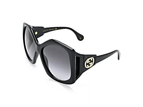 Gucci GG1534S 001 Sunglasses Shiny Black