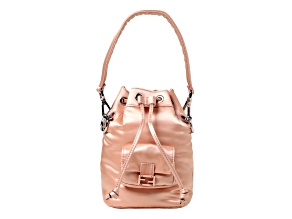 Fendi Mon Tresor Baguette Baby Pink Nylon Bucket Mini Crossbody Bag