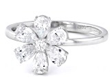 White Lab Grown Diamond 14k White Gold Ring 1.00ctw