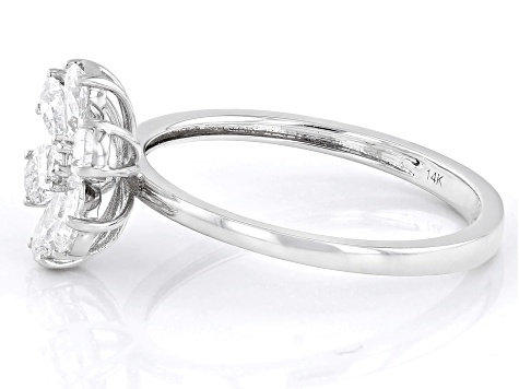 White Lab Grown Diamond 14k White Gold Ring 1.00ctw