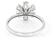 White Lab Grown Diamond 14k White Gold Ring 1.00ctw