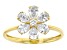 White Lab Grown Diamond 14k Yellow Gold Ring 1.00ctw