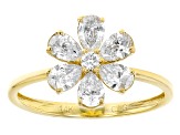 White Lab Grown Diamond 14k Yellow Gold Ring 1.00ctw