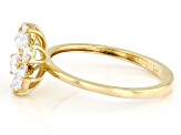 White Lab Grown Diamond 14k Yellow Gold Ring 1.00ctw