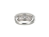 White Cubic Zirconia Platinum Over Sterling Silver Ring 7.95ctw ...