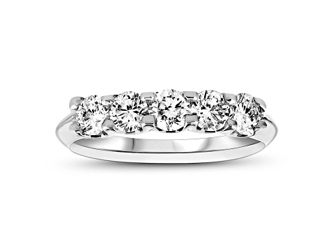 1.00ctw Diamond Wedding Band Ring in 14k White Gold
