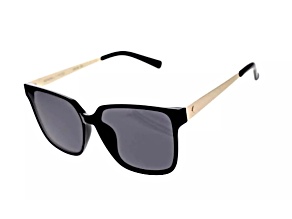 Kendall + Kylie Gold and Black Frame/ Gray Lens Sunglasses