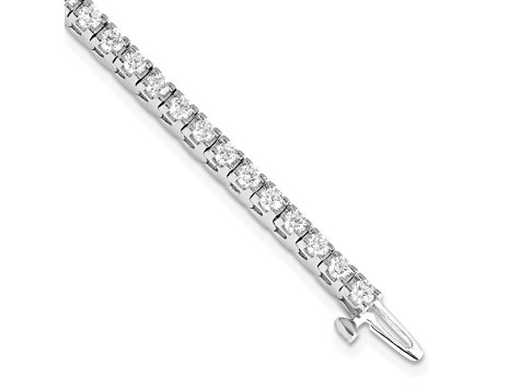 14K White Gold Lab Grown Diamond VS/SI GH, Tennis Bracelet