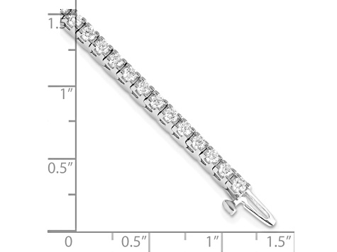 14K White Gold Lab Grown Diamond VS/SI GH, Tennis Bracelet