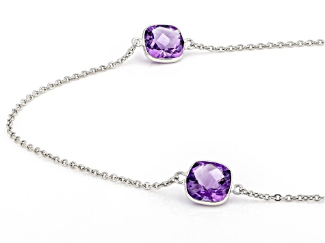 Multi-Gem 14k White Gold 34" Necklace 20.08ctw