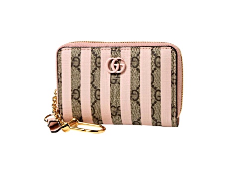 Gucci GG Monogram deals Compact Canvas & Leather Wallet