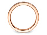 14K Rose Gold Stackable Expressions Diamond Ring 0.096ctw