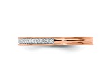 14K Rose Gold Stackable Expressions Diamond Ring 0.096ctw